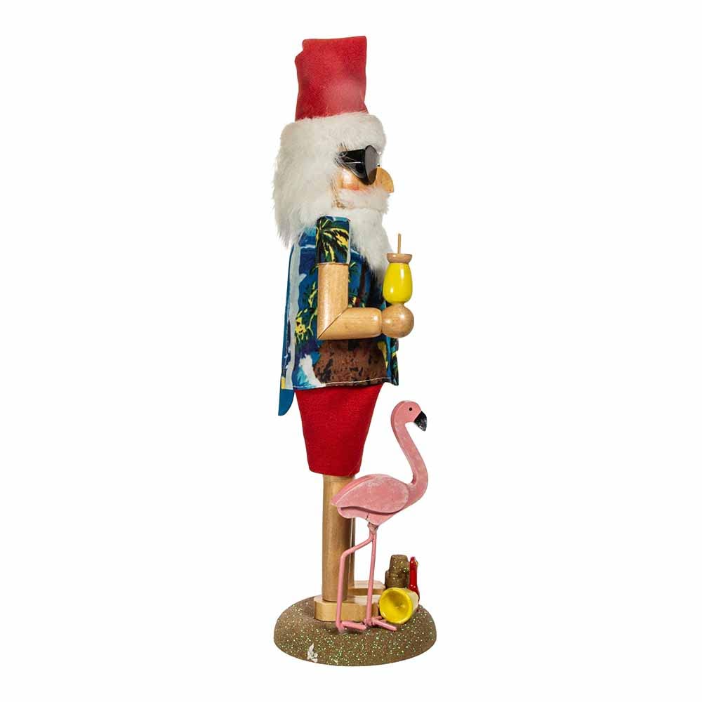 Kurt S. Adler Wooden Beach Santa Nutcracker, 15.5-Inch, Multi-Colored