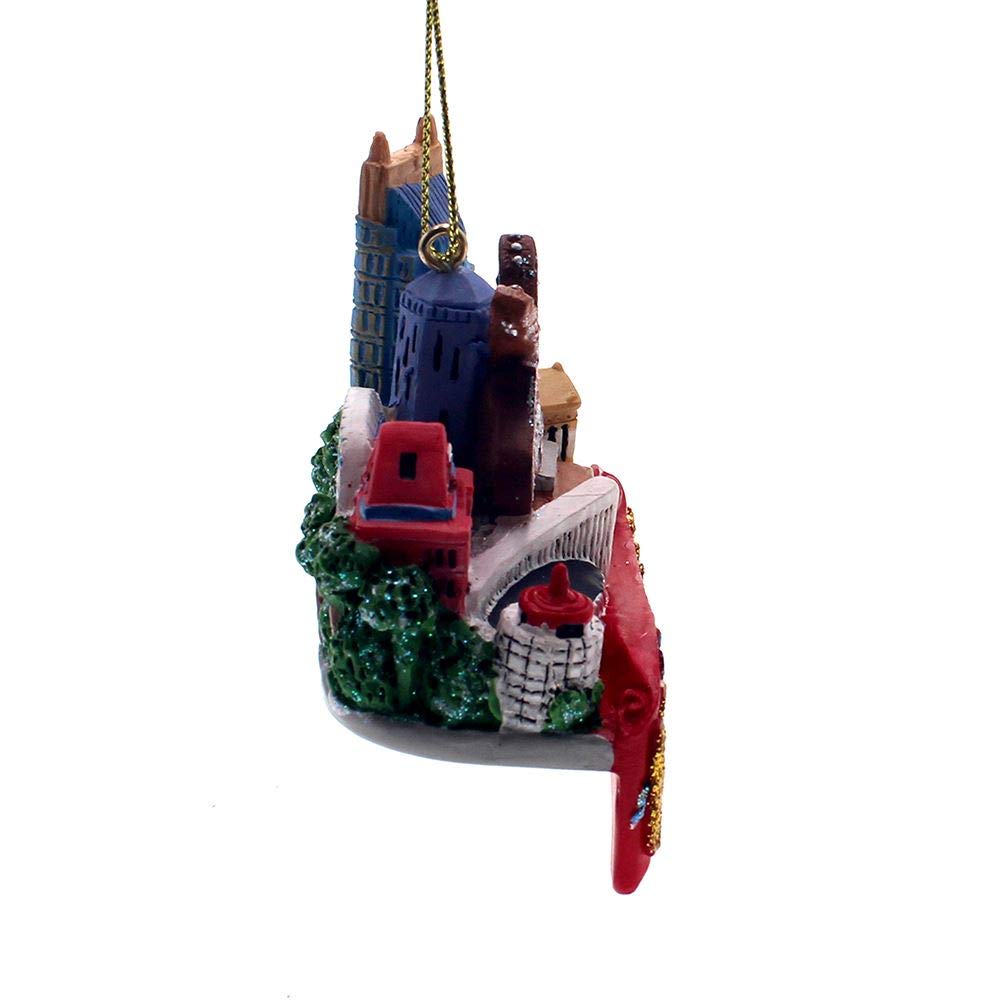 Kurt Adler A2018 Nashville Hanging Ornament, 2-inch High, Resin