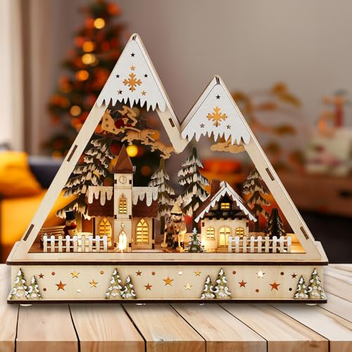 Kurt S. Adler JEL0957 Christmas Village, Multi-Colored