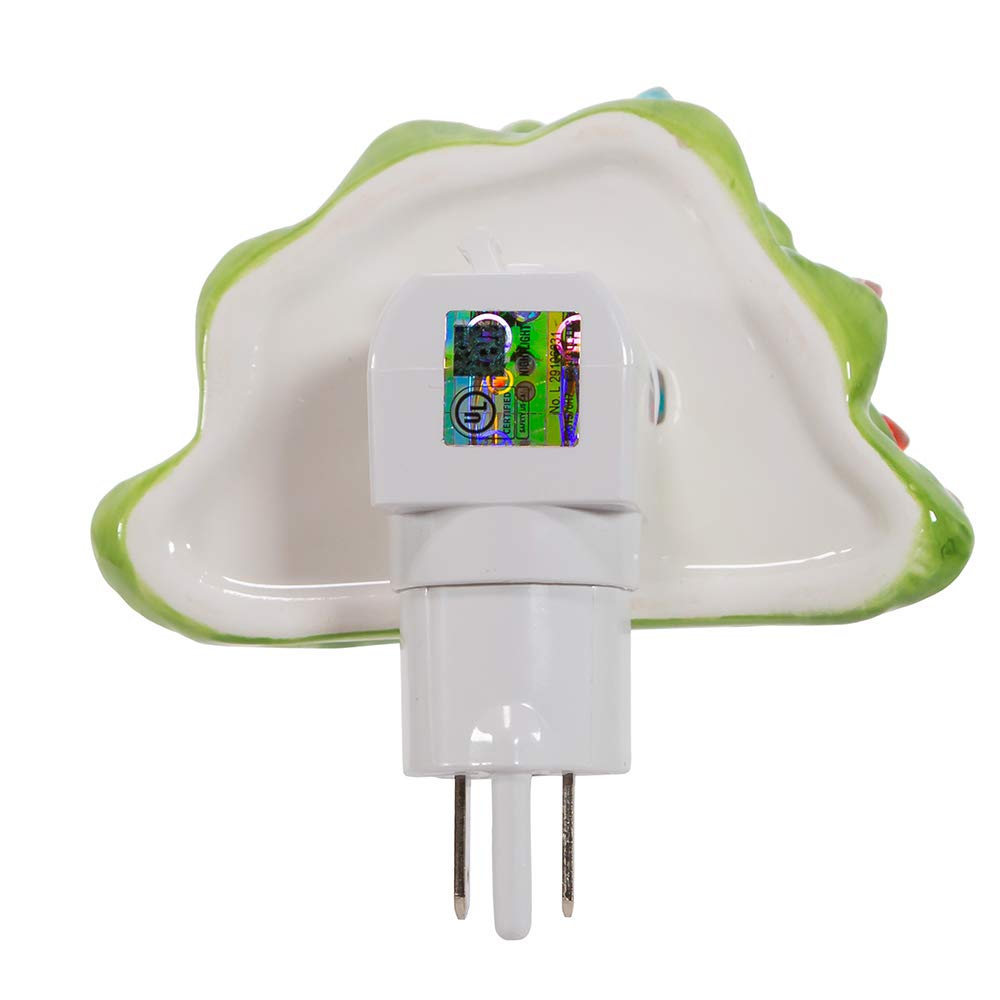 Kurt S. Adler 6-Inch Ceramic Green Tree Night Light