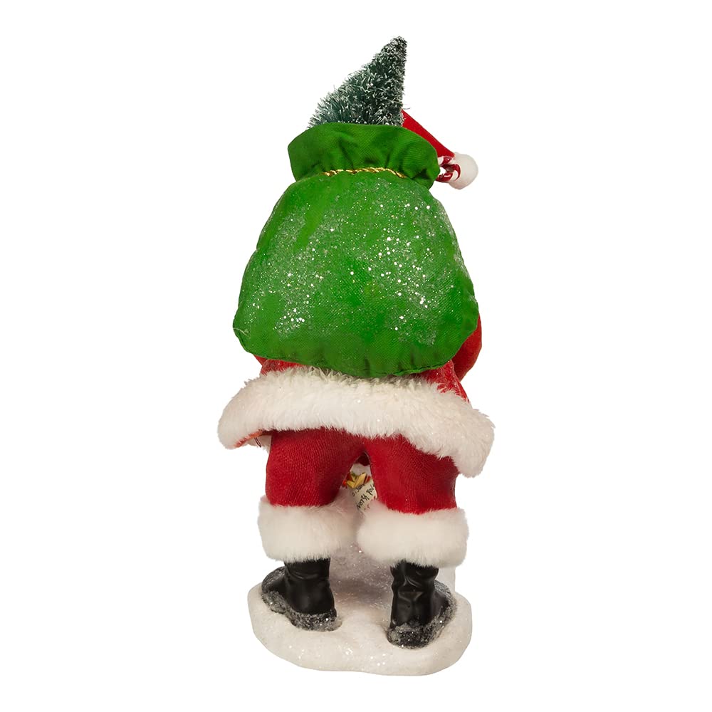 Kurt S. Adler 10.5-Inch Fabrich‚ Santa Checking Mail