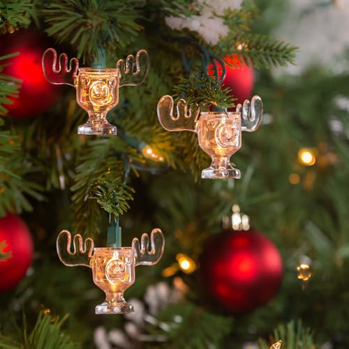 National Lampoon Christmas Vacation Kurt Adler UL 10-Light Wally World Moose Mug Light Set