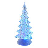 Kurt S. Adler Kurt Adler 10.25-Inch Battery-Operated LED Clear Tree Motion Table Piece, Multi