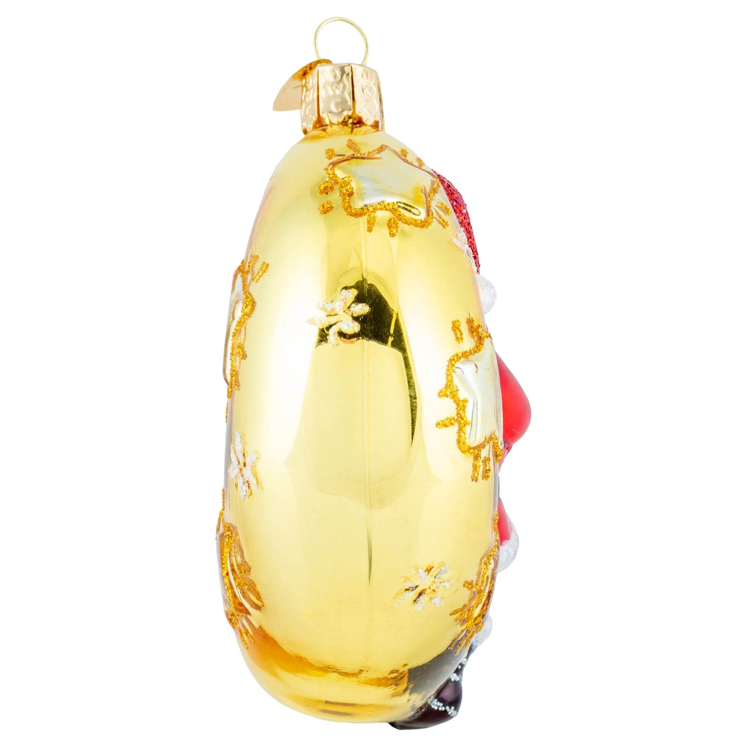 Old World Christmas Moonlight Santa Glass Blown Ornament for Christmas Tree