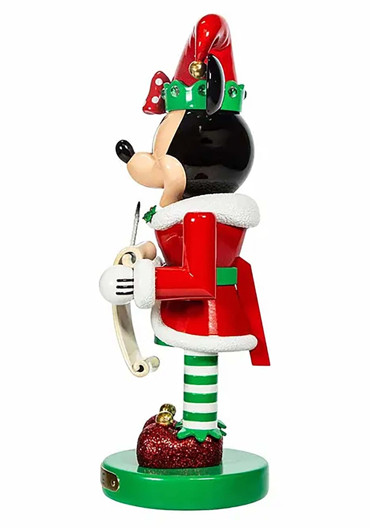 Disney 10-Inch Minnie The Elf Nutcracker | Minnie Mouse Christmas Nutcracker Decoration Standard