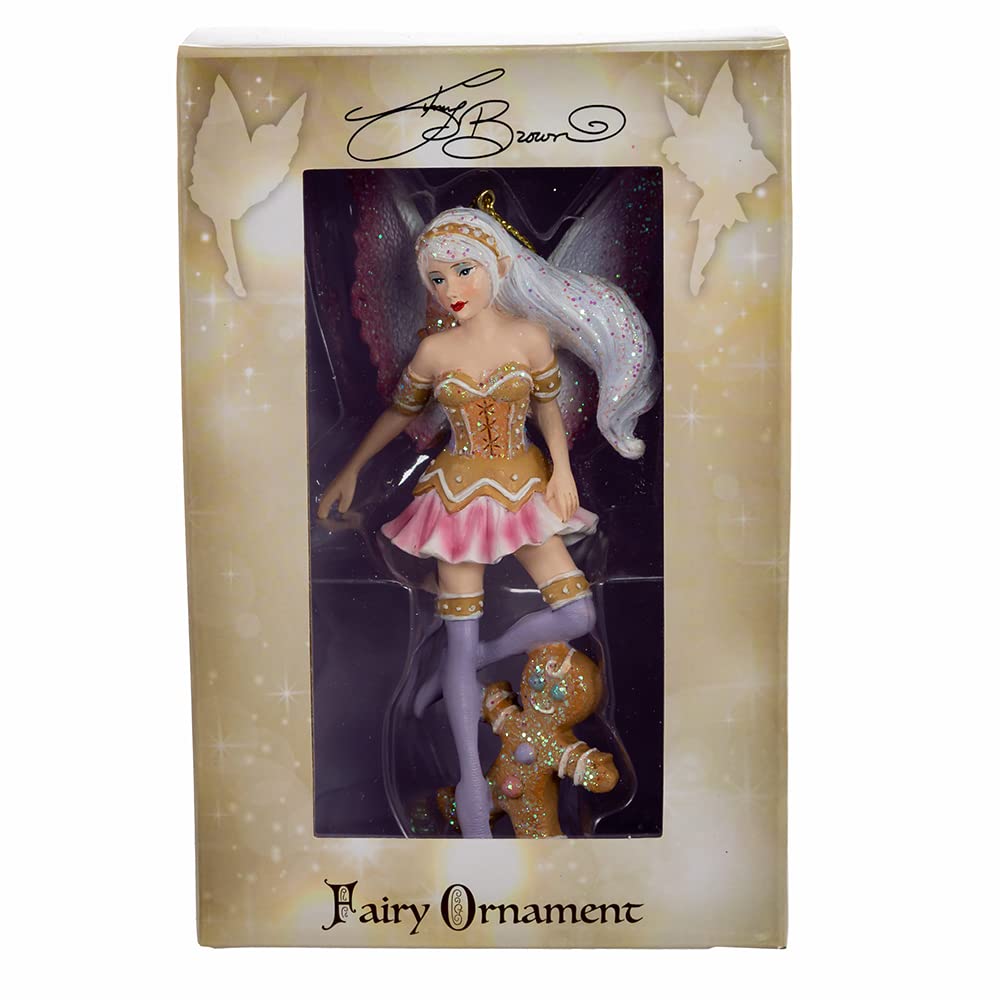 6-Inch Amy Brown Gingerbread Fairy Ornament