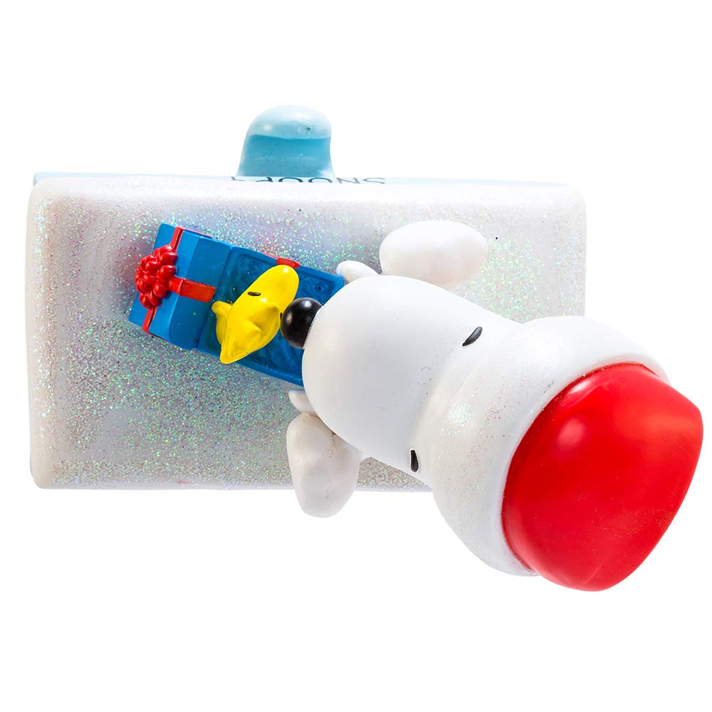 Peanuts Kurt Adler Snoopy and Woodstock Stocking Holder, 4.6-Inch