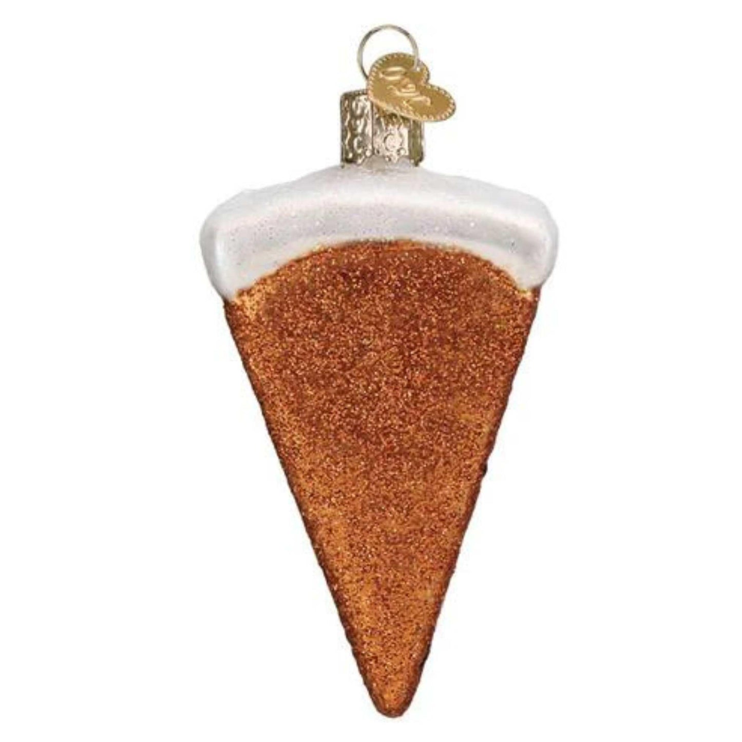 Old World Christmas Carrot Cake Glass Blown Ornament for Christmas Tree, Handcrafted Holiday Decoration, Dessert Collection