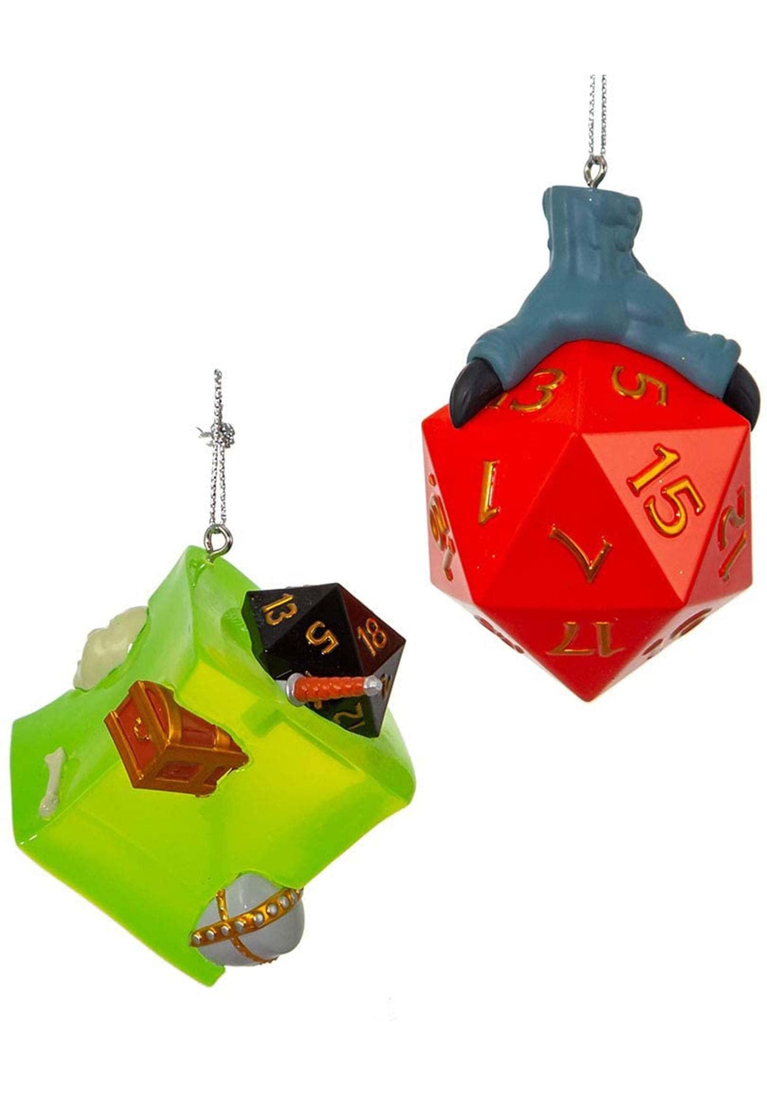 Kurt S. Adler Dungeons and Dragons Dice and Gelatinous Cube, 2 Piece Set