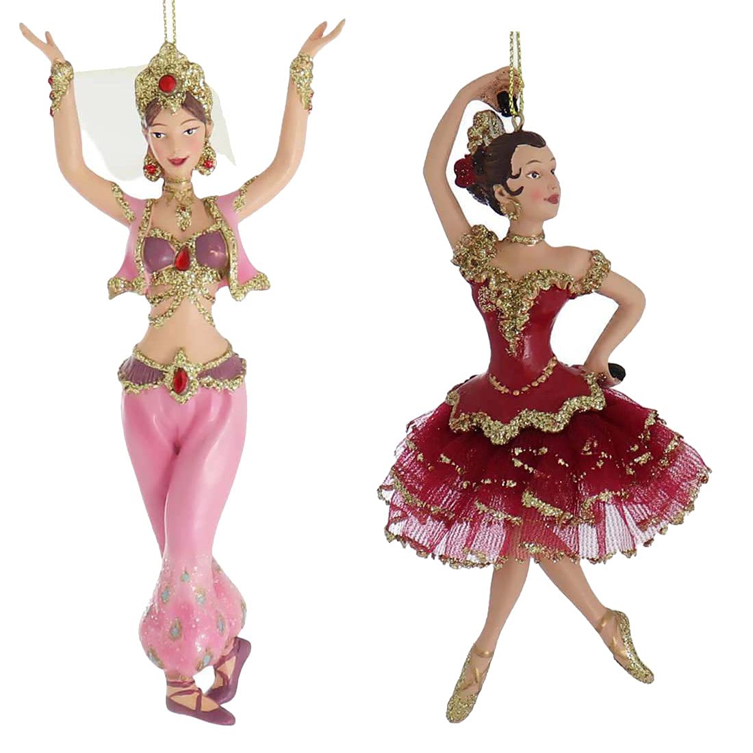 Kurt Adler Resin International Dancer Ornament Set Of 4
