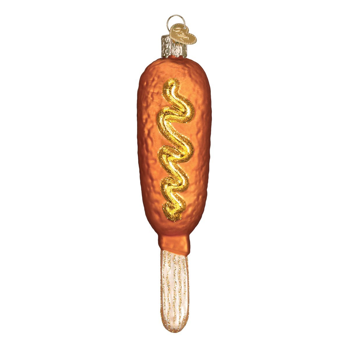 Old World Christmas Corn Dog Ballpark Foods Glass Blown Ornaments for Christmas Tree, 5