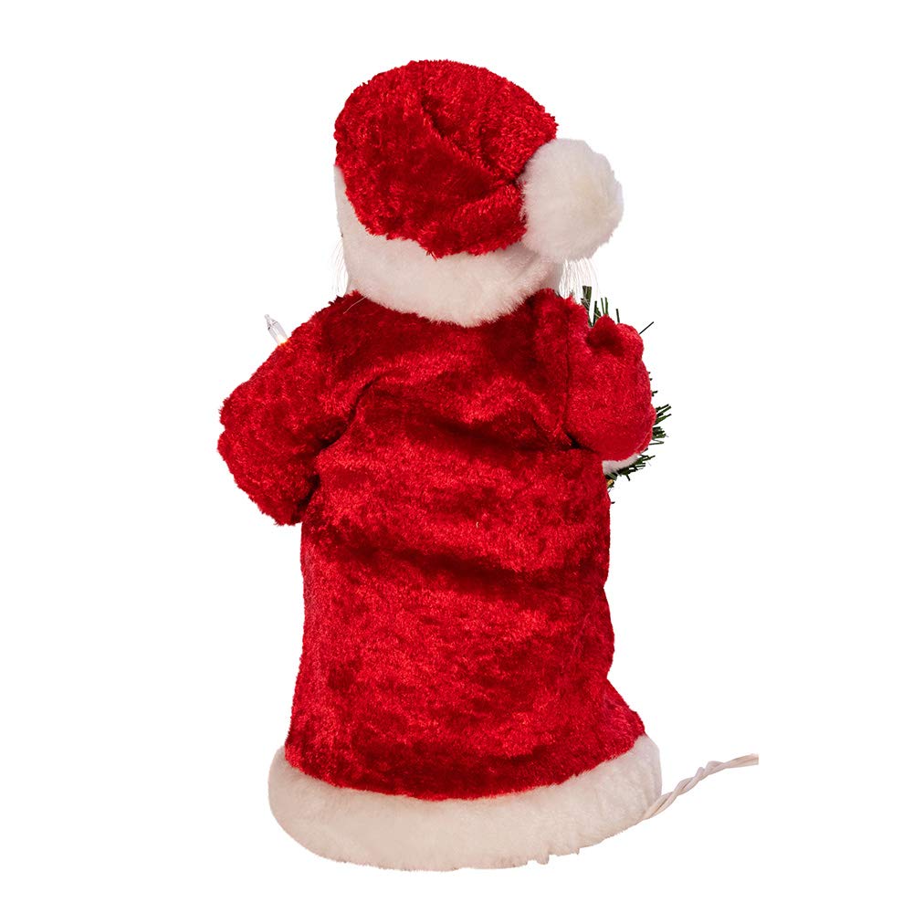 Kurt S. Adler Kurt Adler Inch UL 10-Light Santa Treetop, Multi