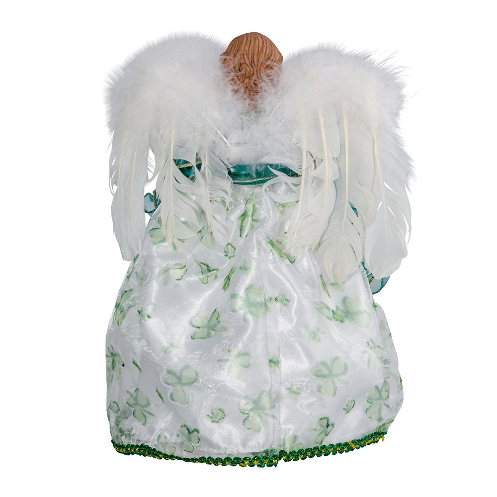 Kurt Adler UL 10-Light Angel Treetop Figurine, 12-Inch, Irish Tree Topper