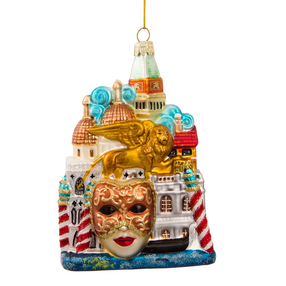 Kurt S. Adler Kurt Adler 5-Inch Venice Cityscape Glass Ornament