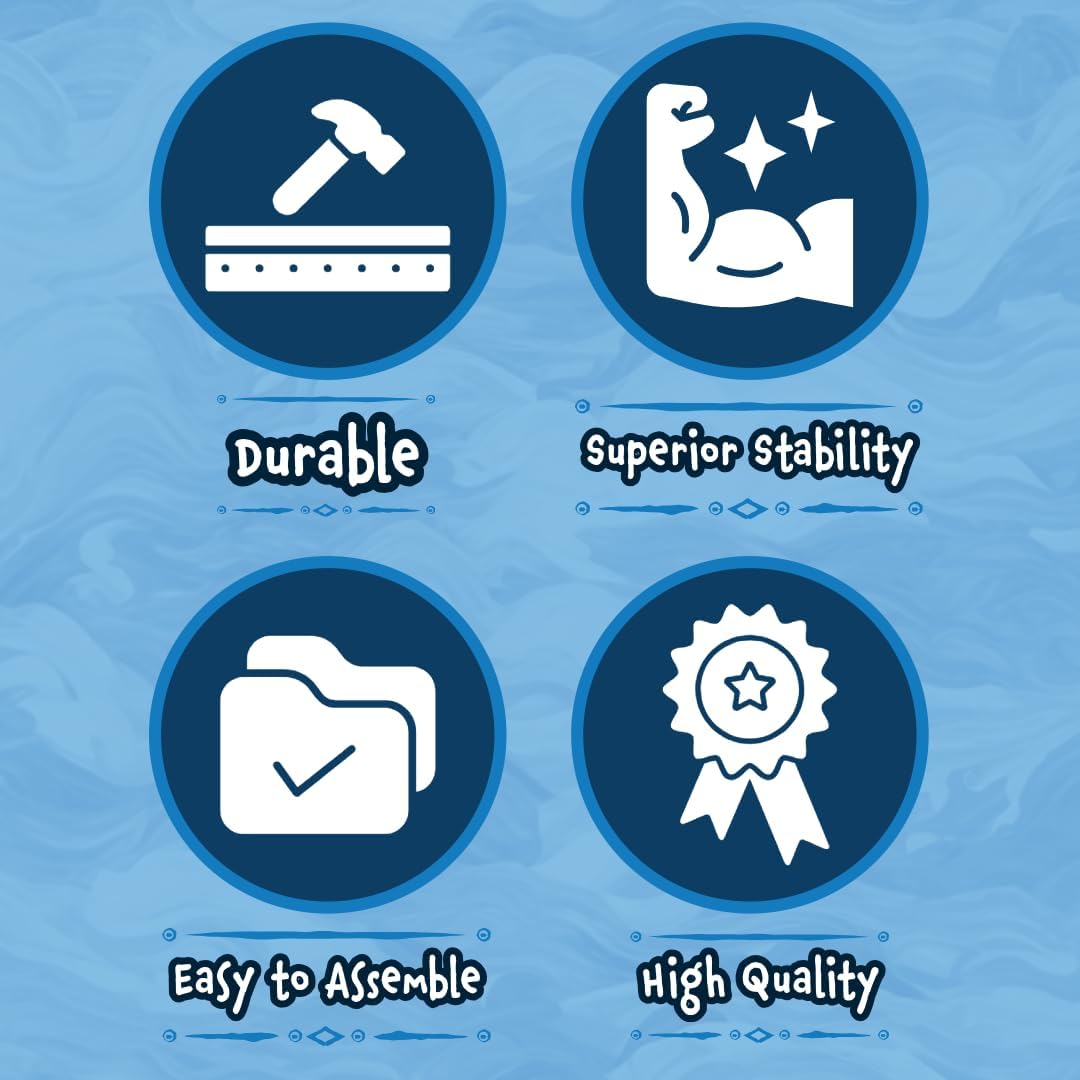 Poolzilla in-Pool Ladder - Deck Mounted Aluminum/Resin Entry and Exit System with Included Escutcheons, Supports up to 250 LBS - for 48โโ to 54โโ in. Swimming Pools