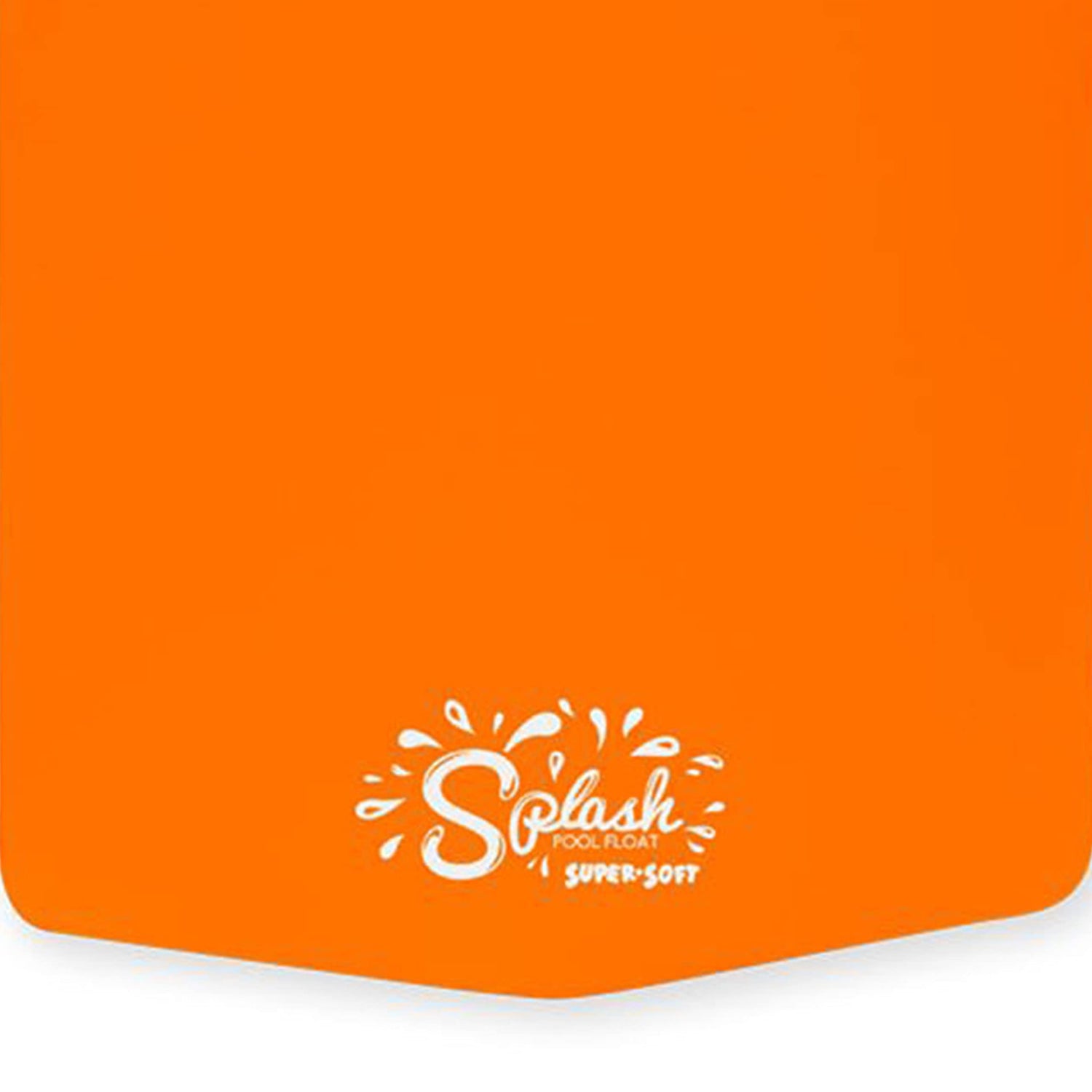 TRC Recreation Splash 1.25 Inch Thick Foam Swimming Pool Float Mat Large Adult Lounger with Built-in Roll Pillow, Sunset Orange