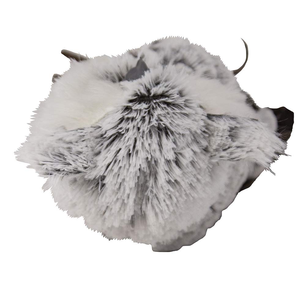 Kurt Adler Owl, 10-Inch, Gray/White