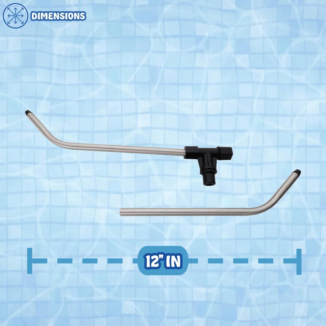 Poolzilla Sprinkler Arms & Tee Replacement Assembly - Aluminum Repair Kit for Nelson & Orbit Traveling Sprinkler Tractor