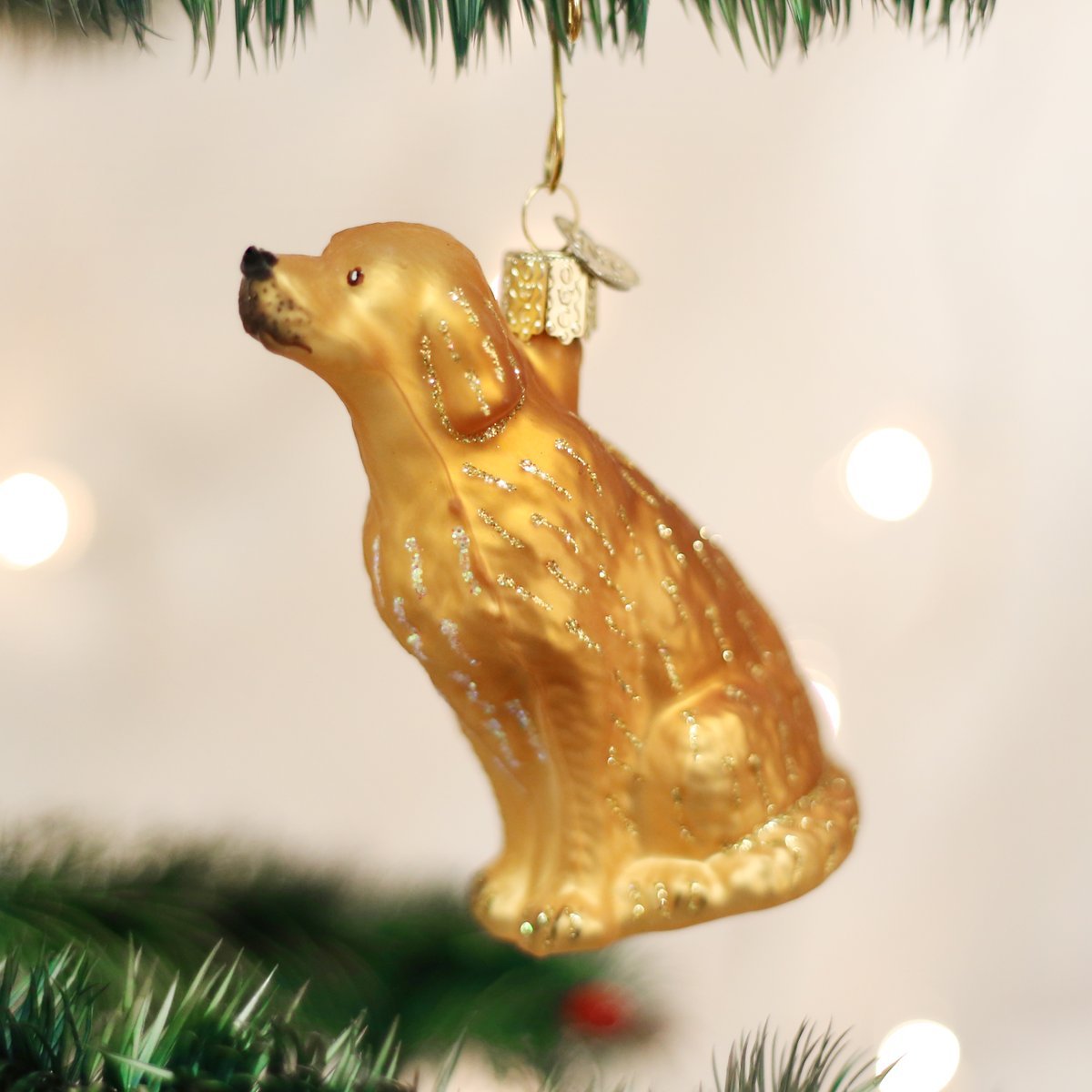Old World Christmas Border Collie Glass Blown Ornament for Christmas Tree, Handcrafted Holiday Decoration, Dog Collection