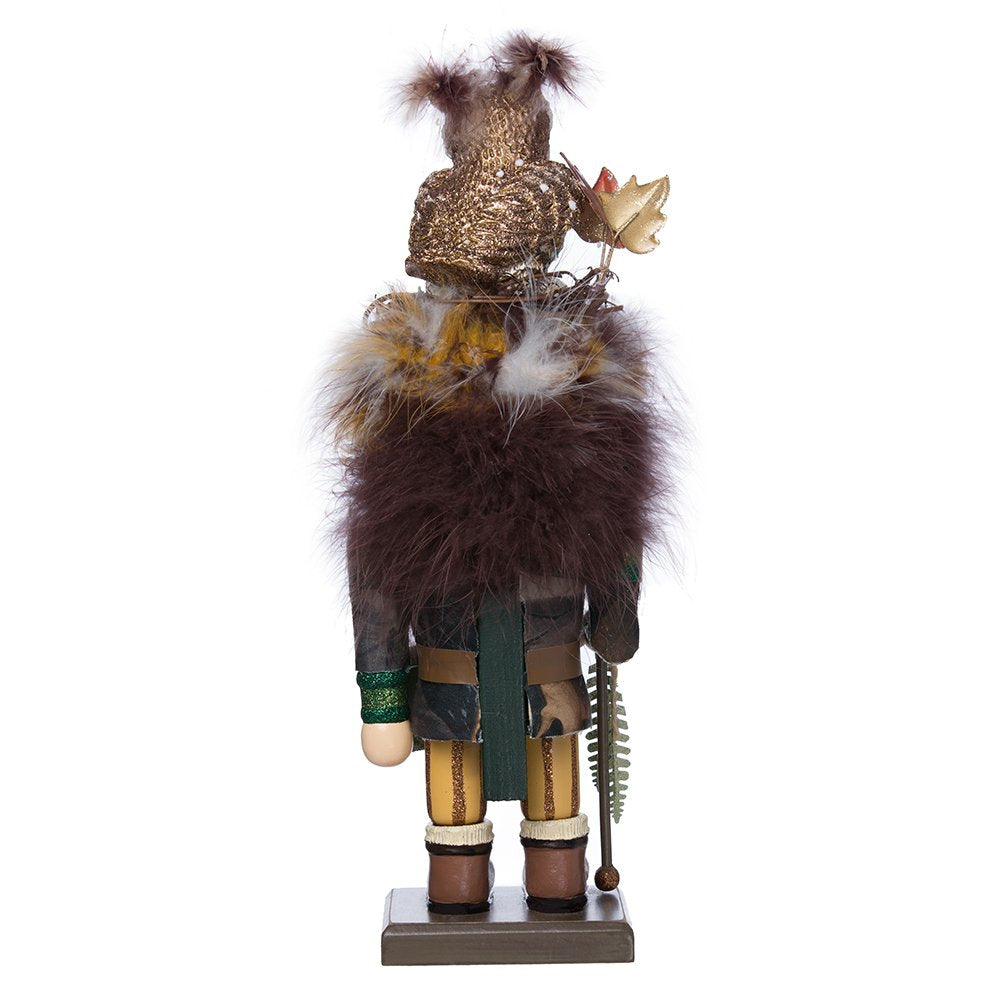 Kurt Adler 16-Inch Hollywood Woodsman Nutcracker with Owl Hat