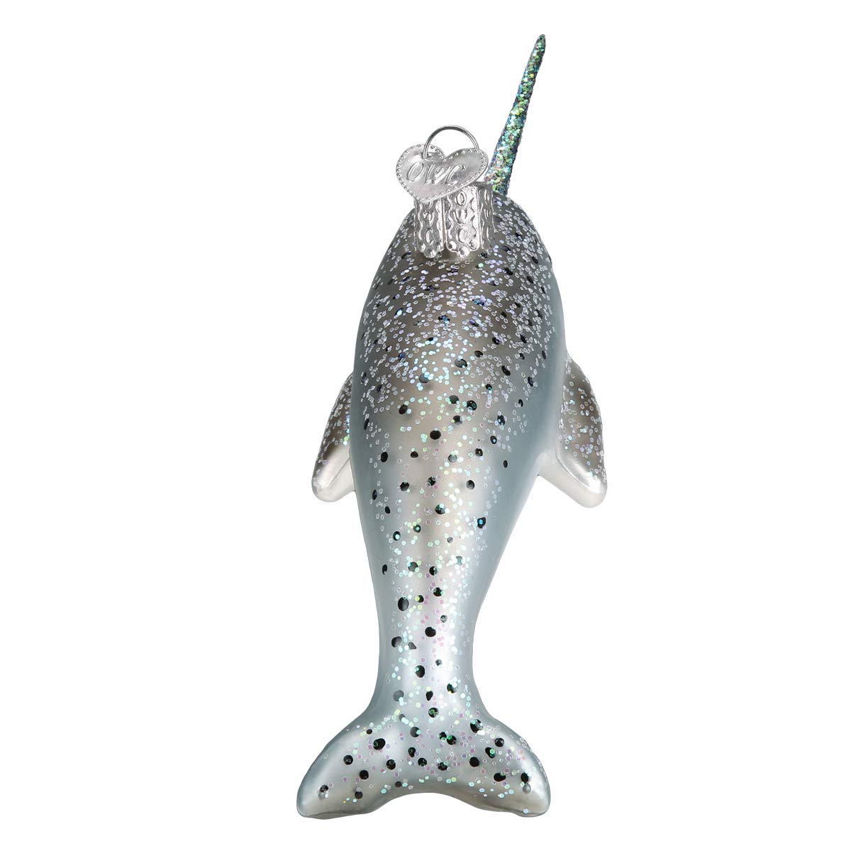 Old World Christmas NARWHAL Ornament, Multi 2x6