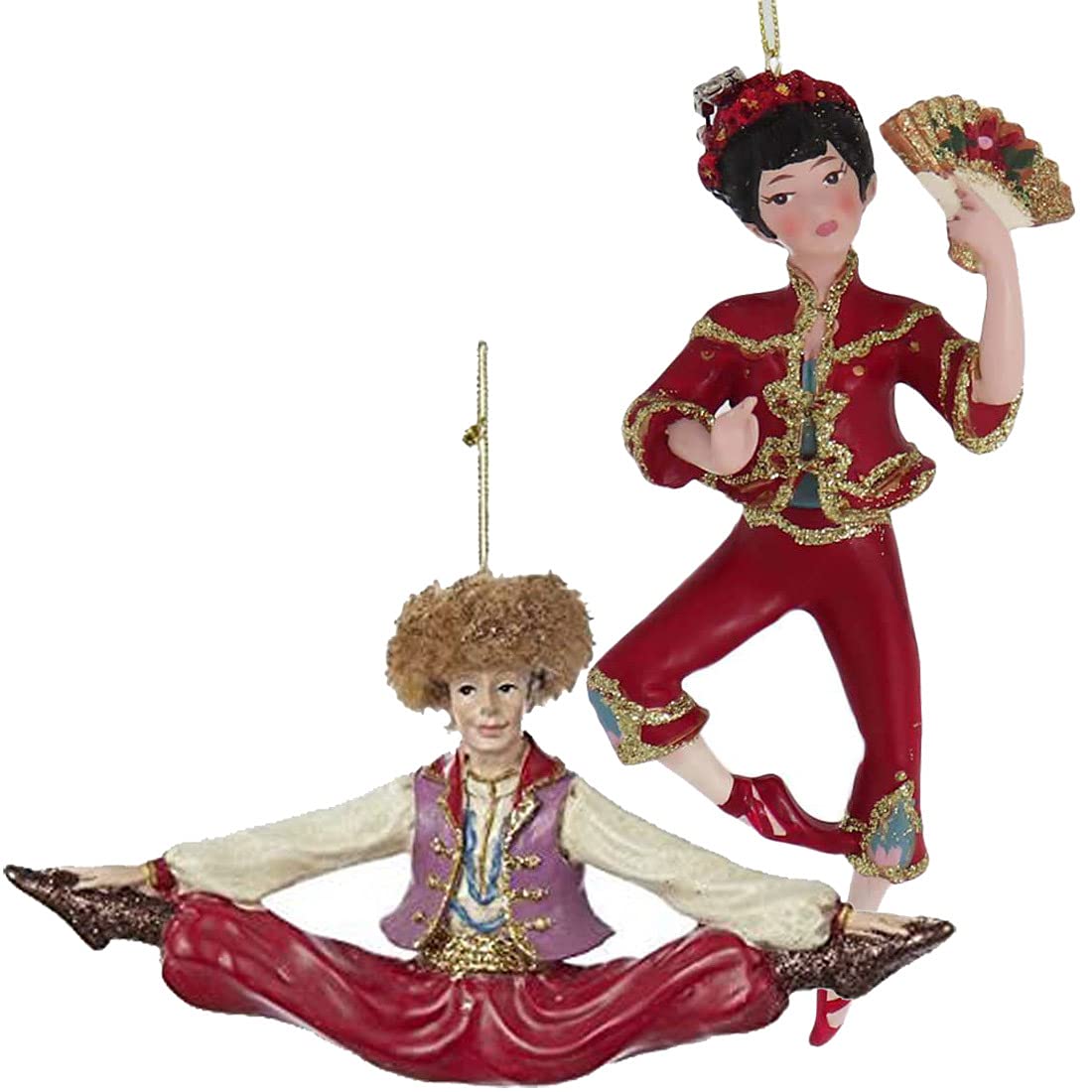 Kurt Adler Resin International Dancer Ornament Set Of 4