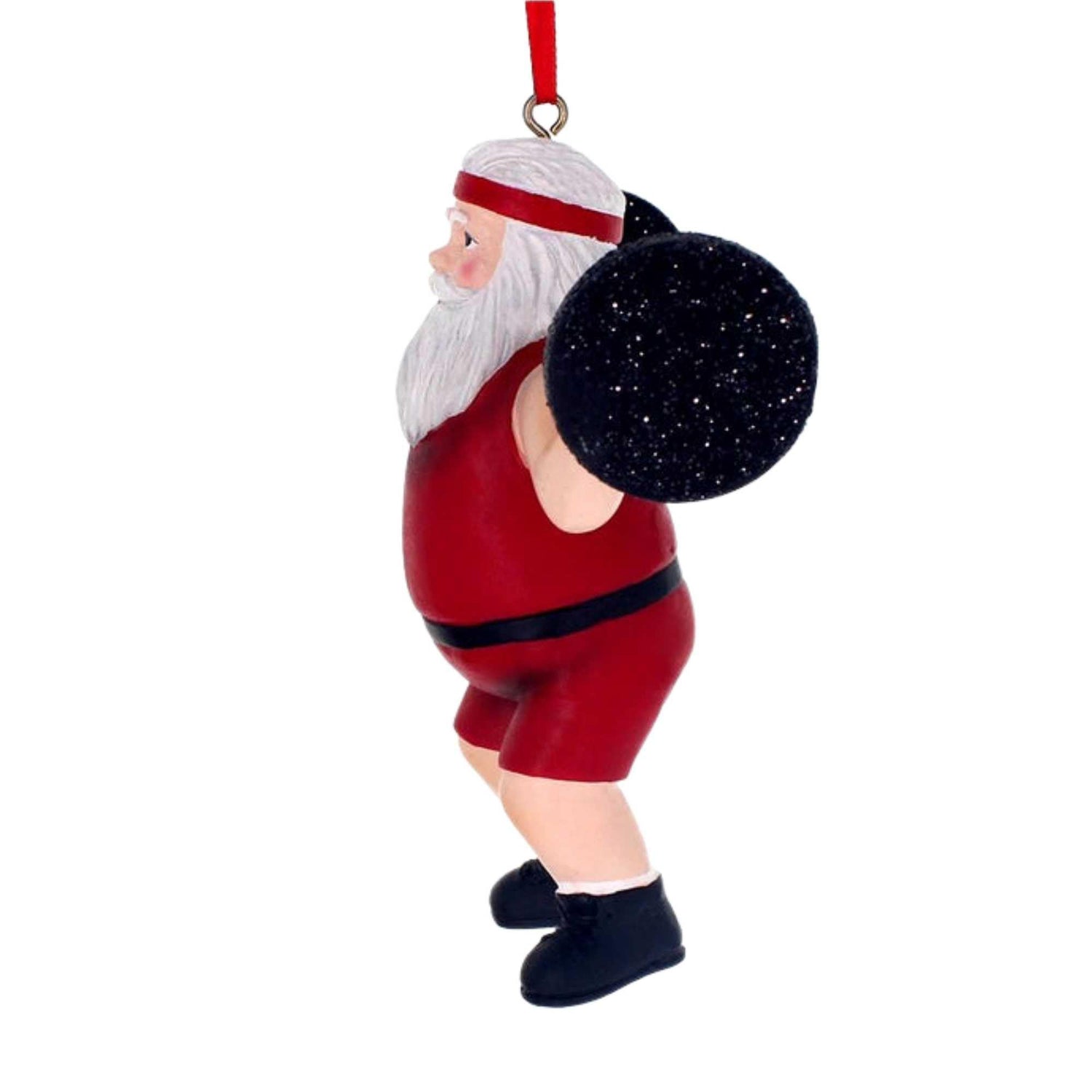 Kurt S. Adler Santa Weightlifter Ornament A1861 New, Christmas