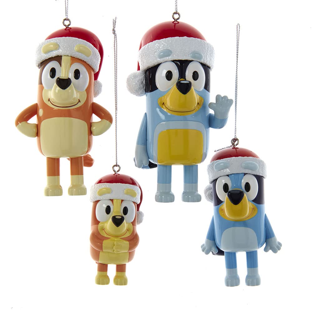 Bluey? and Family Ornaments, 4-Piece Set