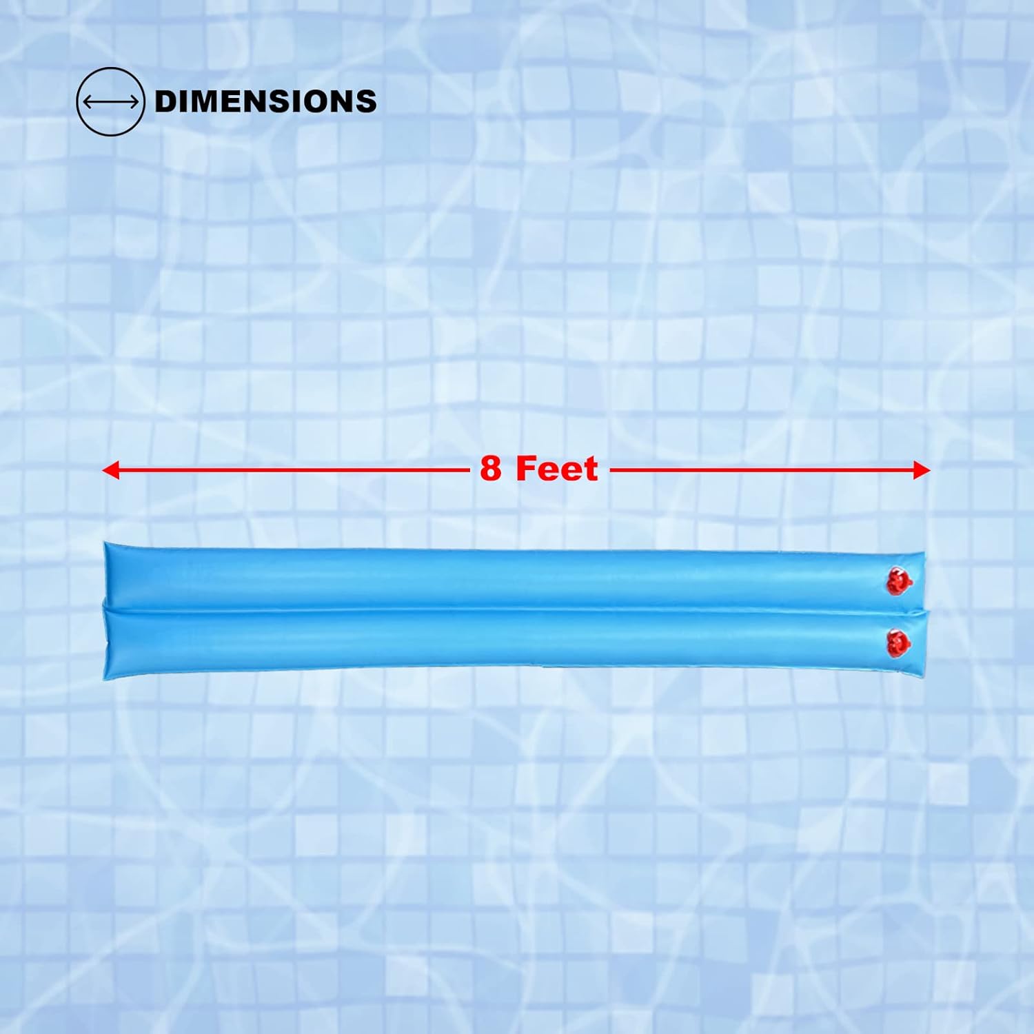 Poolzilla 8' FT Heavy Duty Double Chamber Water Bag for Pool Winter Covers