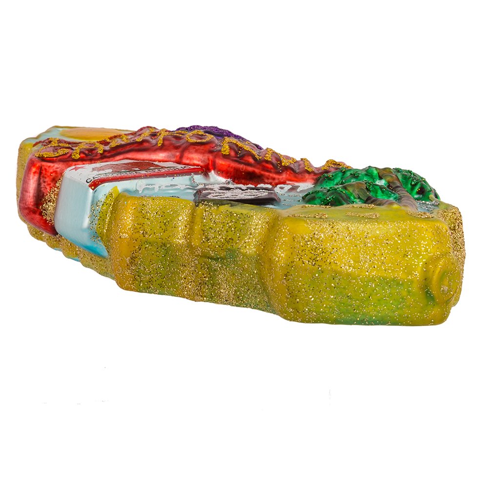Kurt Adler T0738 T0738 California Glass Ornament, 6-1/2-Inch