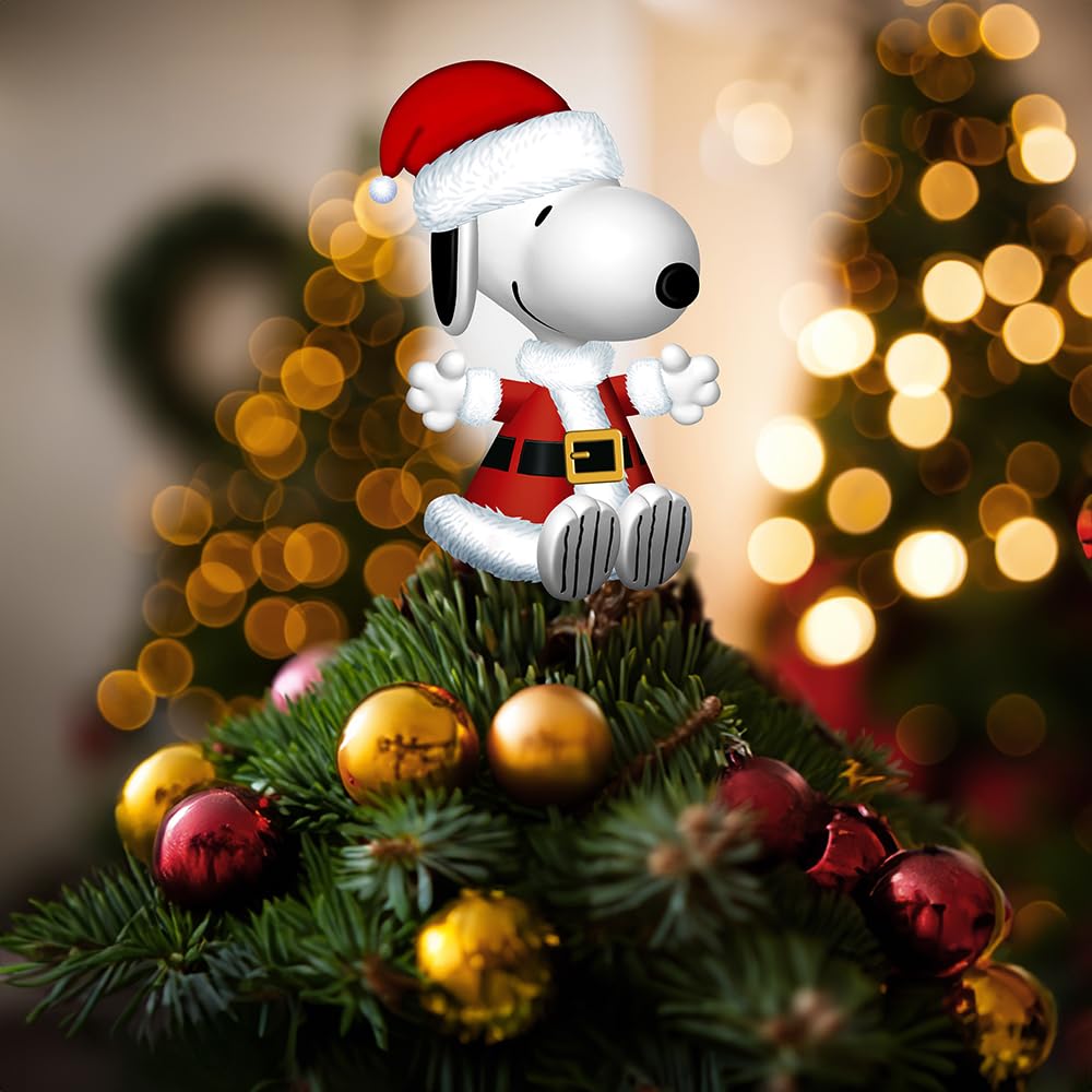Peanuts Santa Snoopy Tree Topper