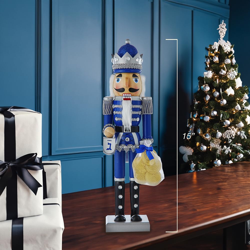 Kurt Adler 15-inch Hanukkah Nutcracker