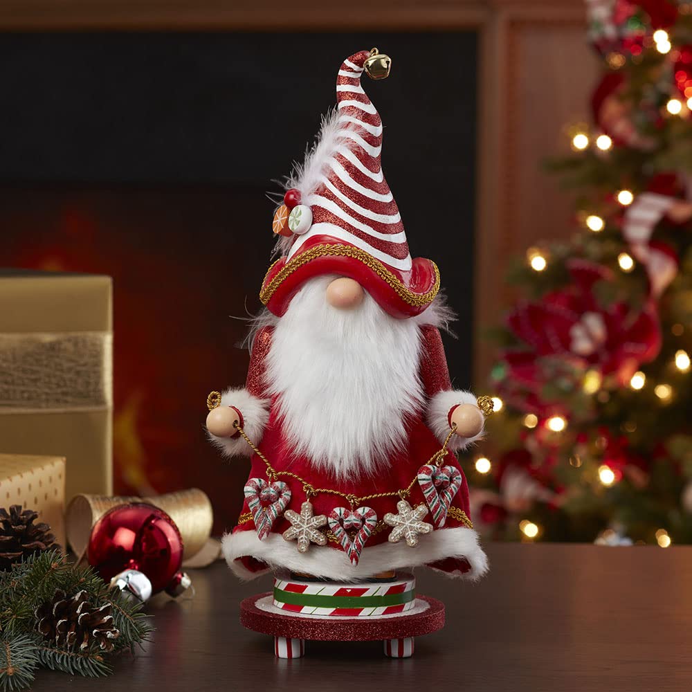 Kurt S. Adler Jolly Jingles Gnome Nutcracker, 15-Inch, Multicolored