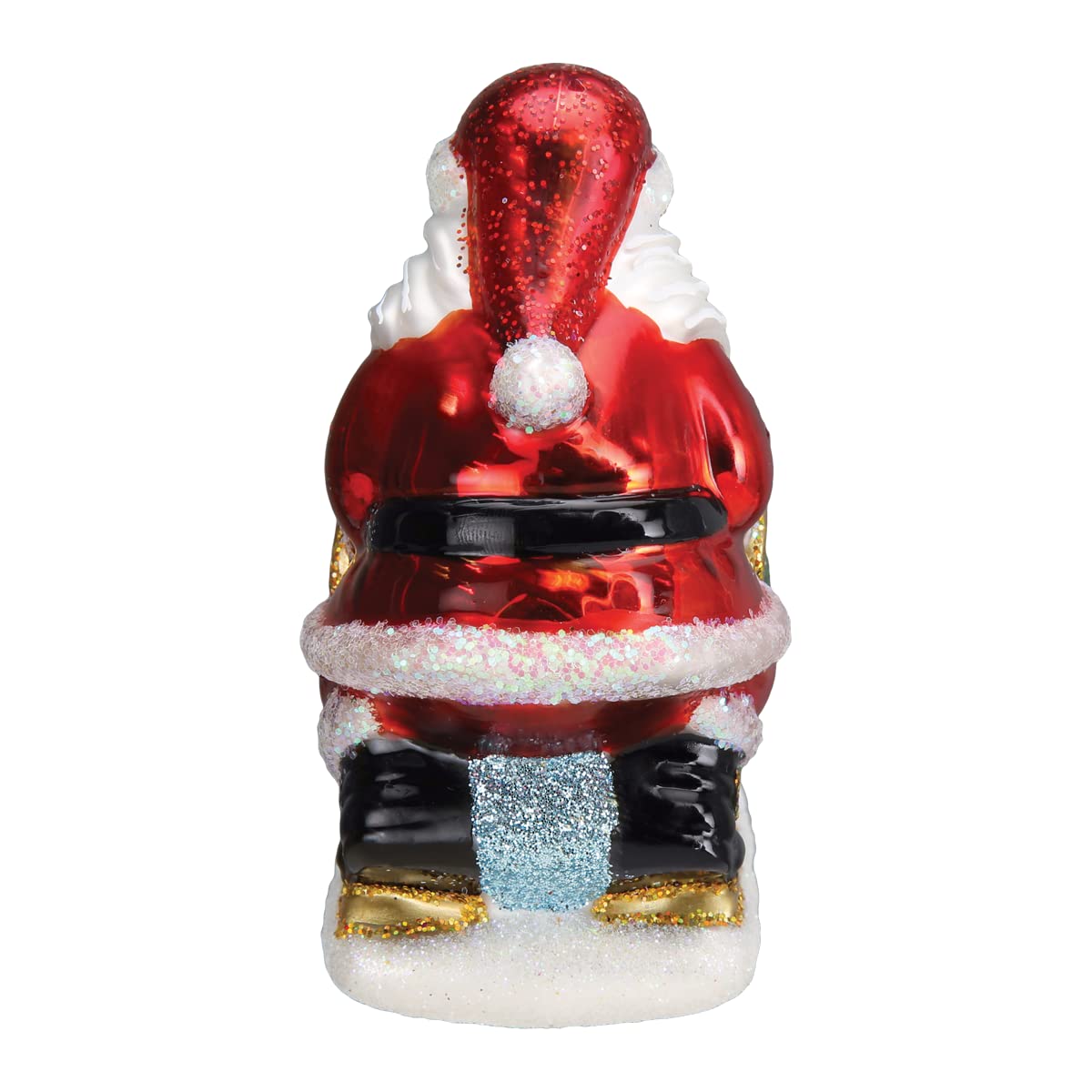 Old World Christmas Santa's Dog Sled Glass Blown Ornament for Christmas Tree
