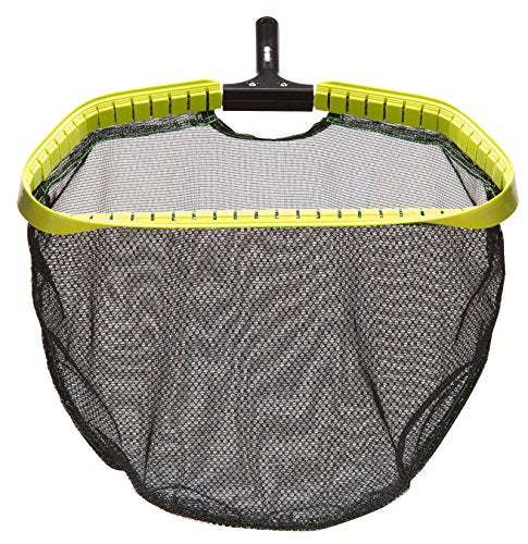 Ocean Blue Water Products Tsunami Leaf Rake with Soft Mesh Bag, 20-Inch, Yellow