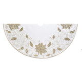 Kurt Adler 54-Inch Ivory Holly Tree Skirt