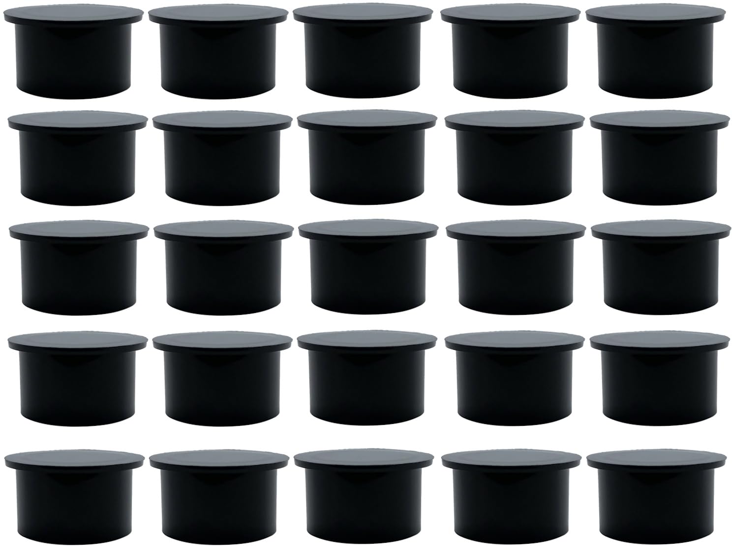 Poolzilla Black Pool Safety Fence Hole Cover (25 Pack / 50 Pack)