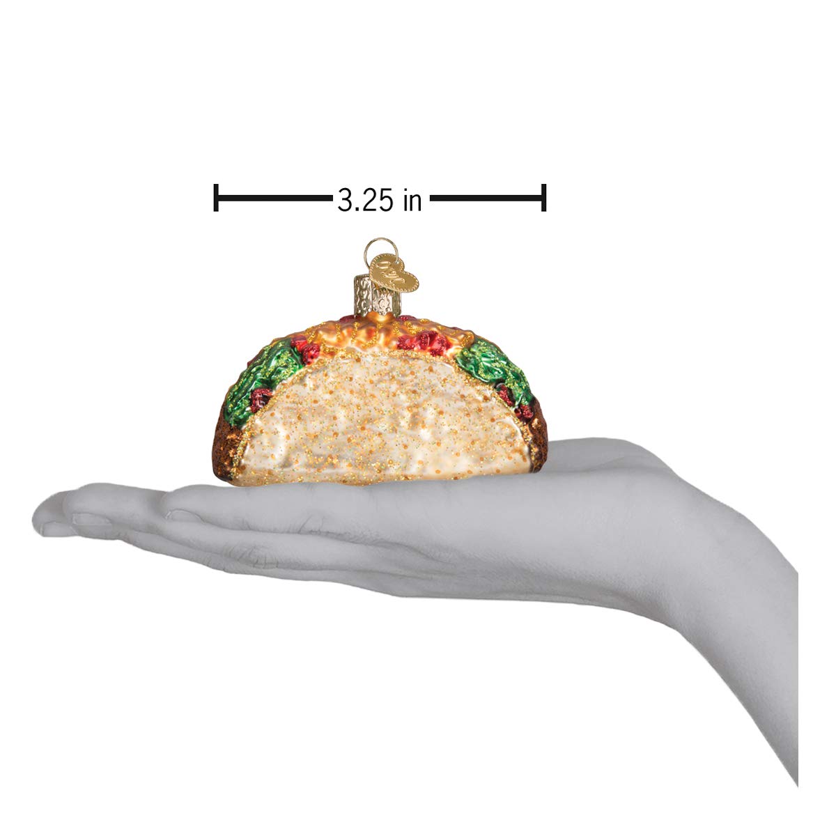Old World Christmas Ornaments: Taco Glass Blown Ornaments for Christmas Tree (32084)