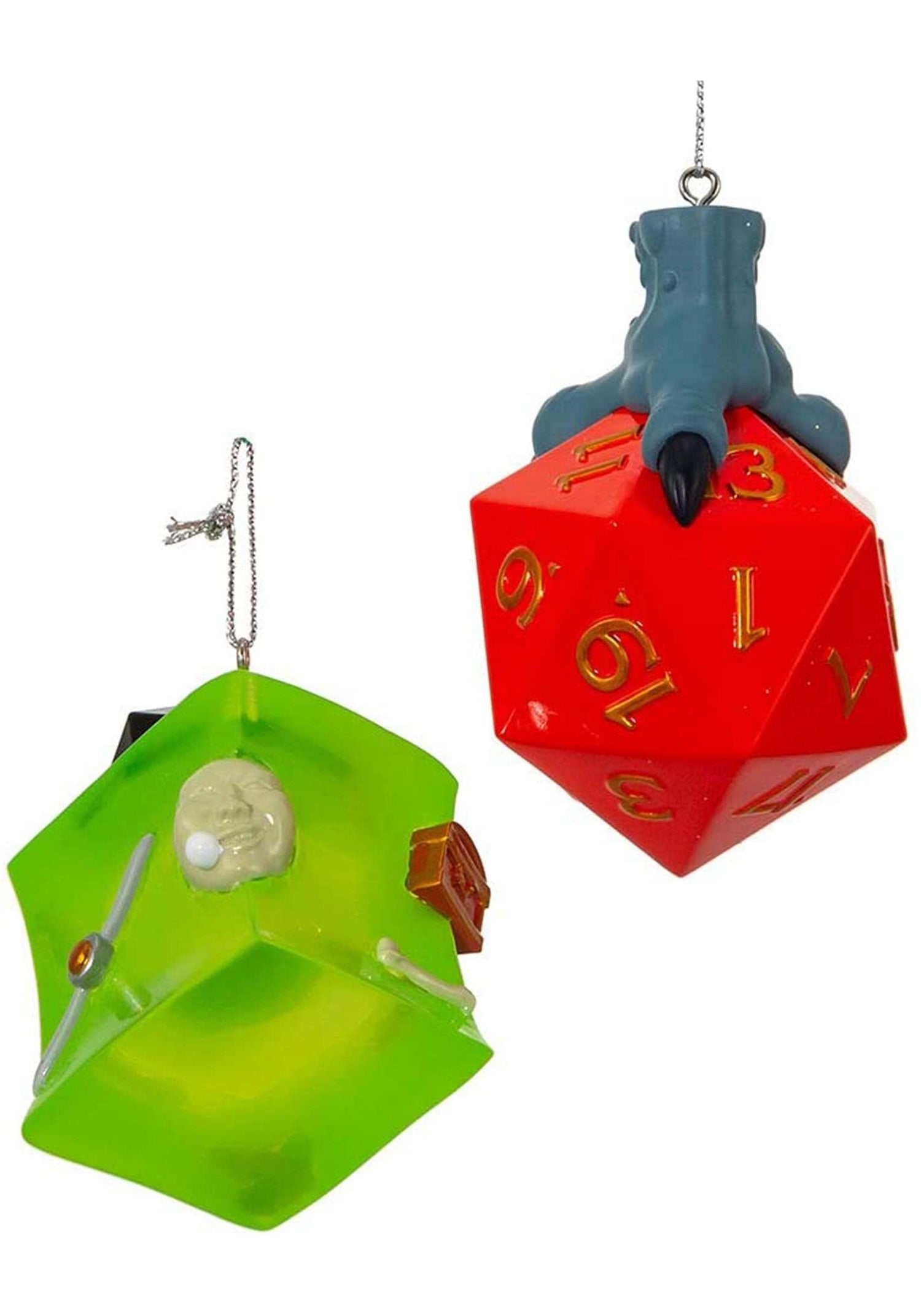 Kurt S. Adler Dungeons and Dragons Dice and Gelatinous Cube, 2 Piece Set