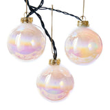 Kurt Adler UL1911 80MM LED Glass Ball Light Set, 6 Light