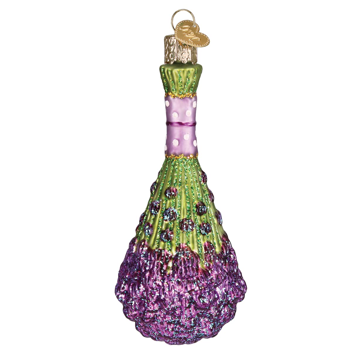Old World Christmas Bunch of Lavender Glass Blown Ornament for Christmas Tree, Handcrafted Holiday Decoration, Garden Collection