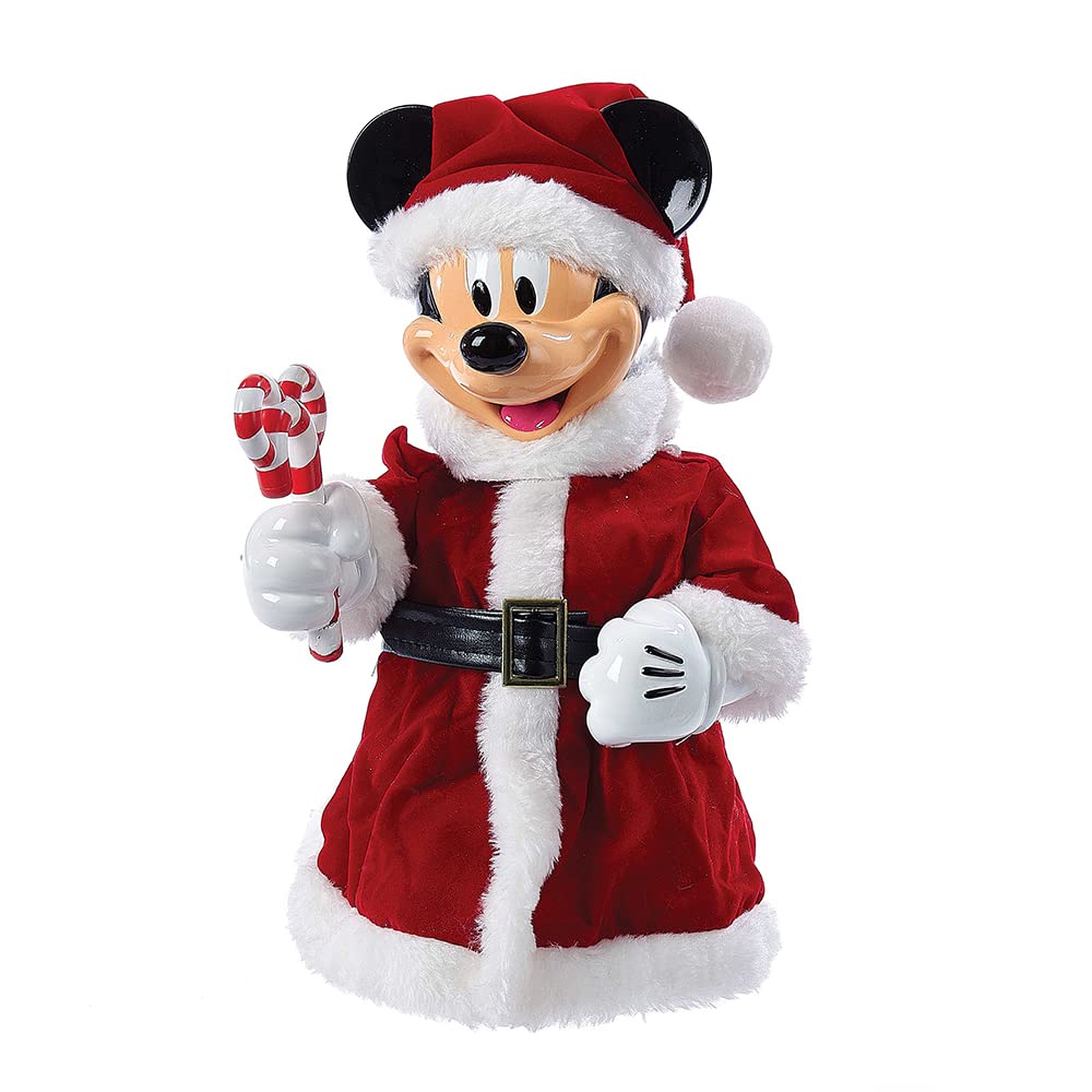 Kurt Adler 10-Inch Mickey Mouse Treetop/Tablepiece with Bendable Arms, Red