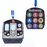Kurt S. Adler, Inc. YAMMTA2181 Kurt Adler 3.63" New York Subway Ornament
