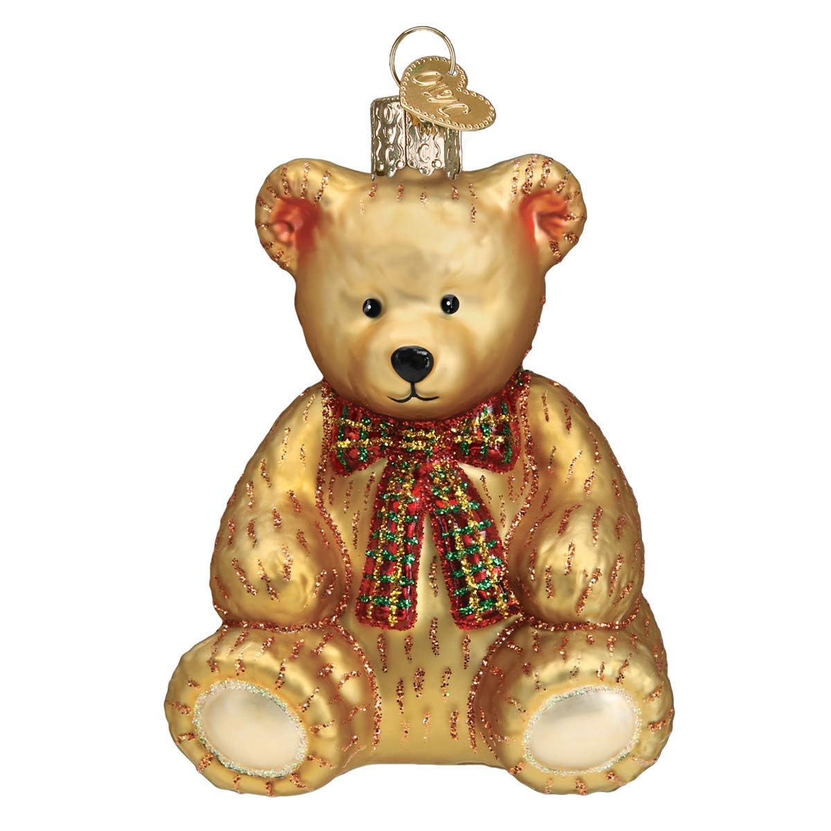Old World Christmas Teddy Bear 3.5 x 2.75