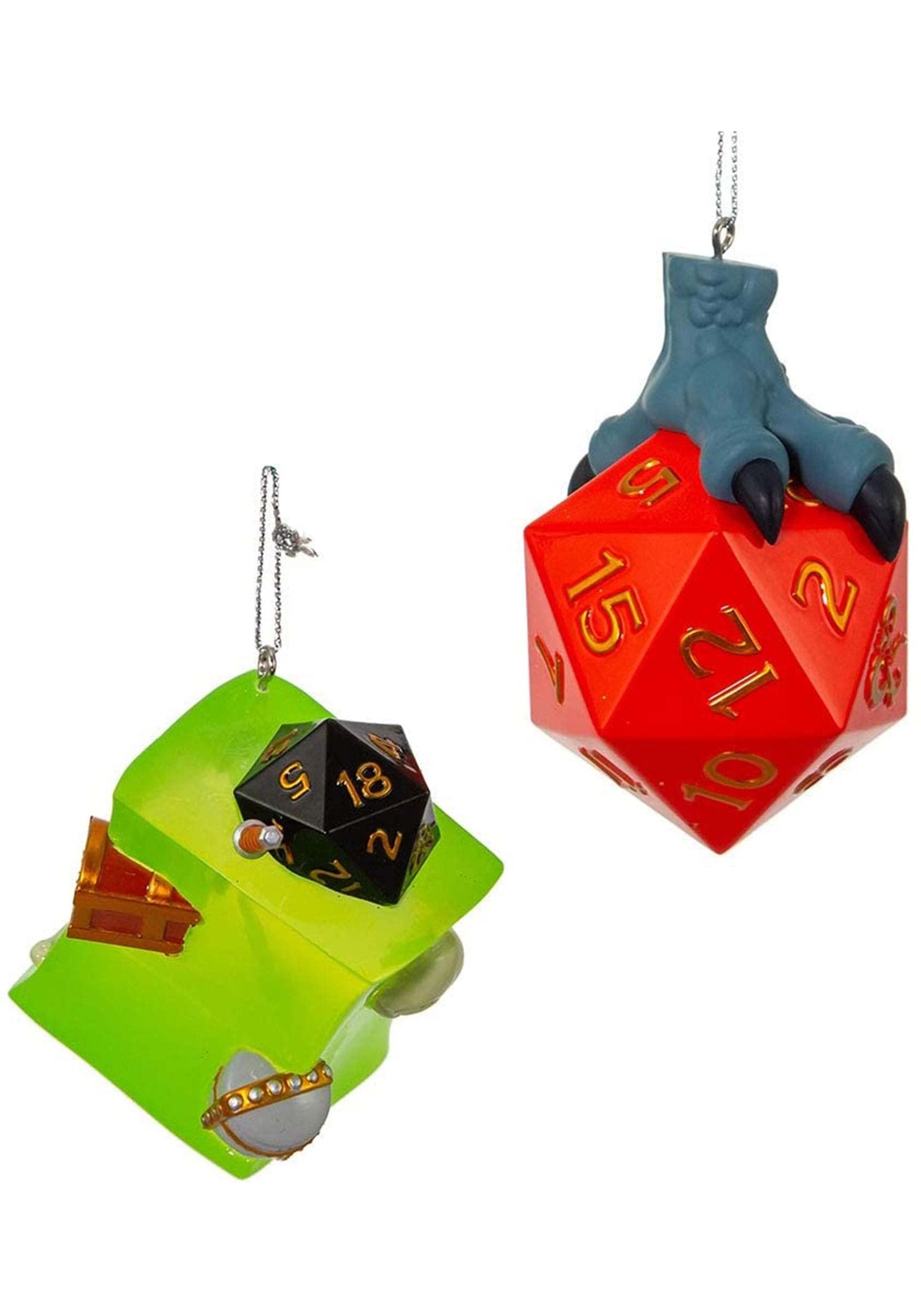 Kurt S. Adler Dungeons and Dragons Dice and Gelatinous Cube, 2 Piece Set