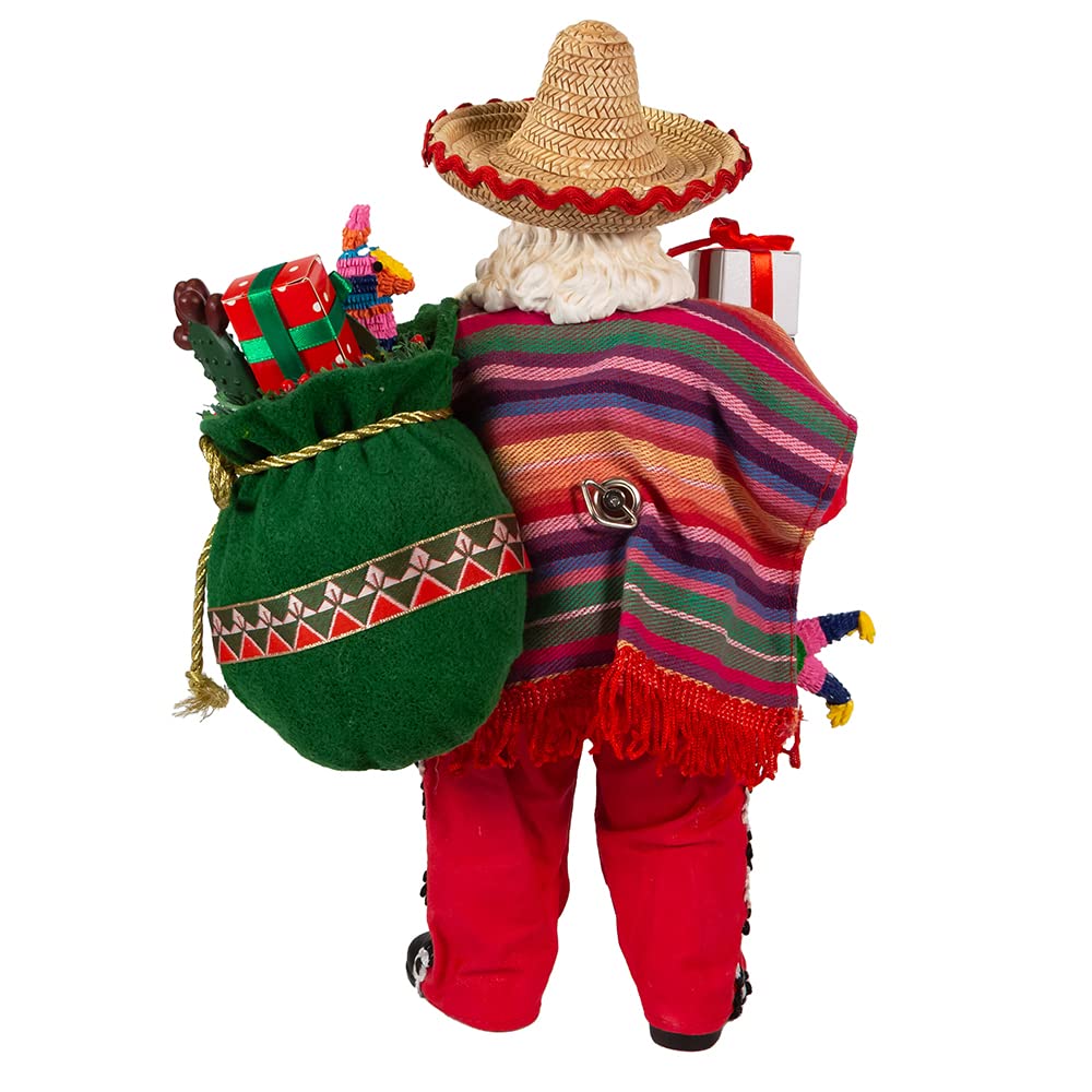 Kurt S. Adler 11-Inch Fabriché Musical Mexican Santa