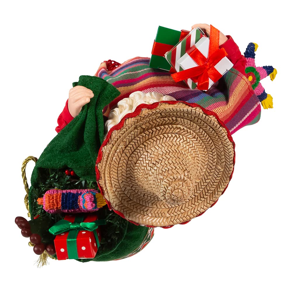 Kurt S. Adler 11-Inch Fabriché Musical Mexican Santa