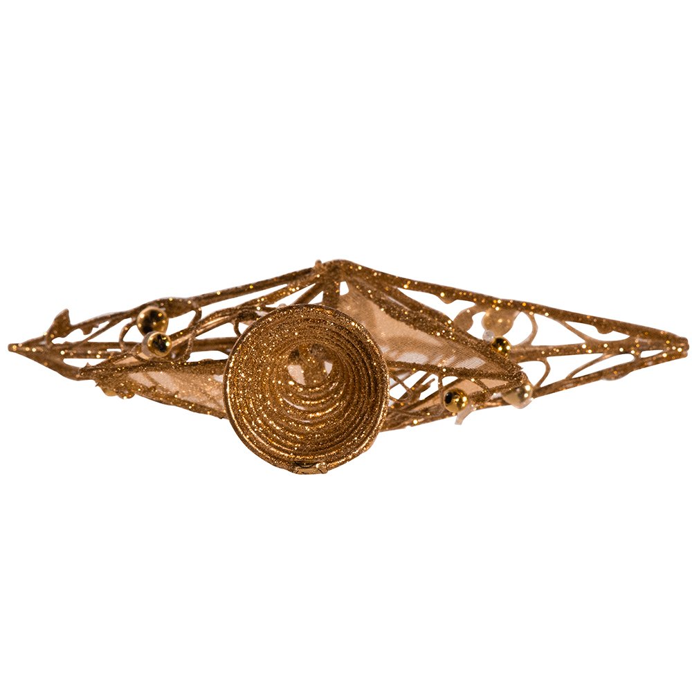 Kurt Adler 6-1/4-Inch Gold Wire Star Treetop
