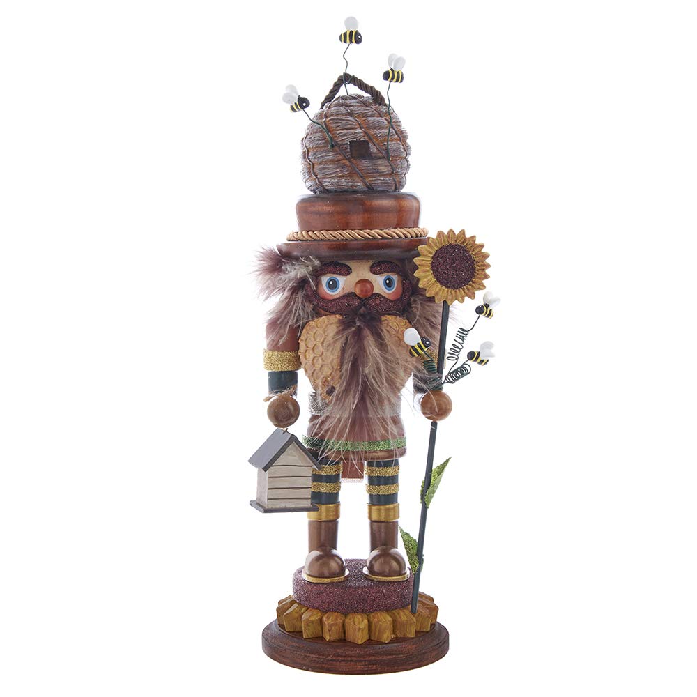 Kurt S. Adler 15-Inch Hollywood Bee Keeper Nutcracker, Multi