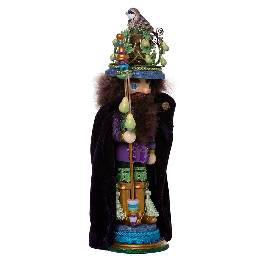 Kurt S. Adler Kurt Adler 18-Inch Hollywood Partridge in a Pear Tree Nutcracker, Black
